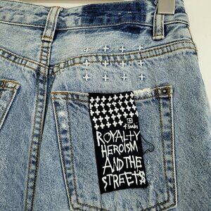 Ksubi Chlo Wasted Mortal Slash Jeans 25 Distressed Ripped Denim Streetwear Y2K